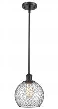 Innovations Lighting 516-1S-BK-G122-8CBK - Farmhouse Chicken Wire - 1 Light - 8 inch - Matte Black - Mini Pendant