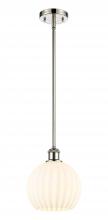 Innovations Lighting 516-1S-PN-G1217-8WV - White Venetian - 1 Light - 8 inch - Polished Nickel - Mini Pendant