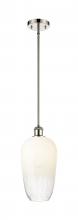 Innovations Lighting 516-1S-PN-G484-7OP - Brookhaven Flute - 1 Light - 7 inch - Polished Nickel - Stem hung - Mini Pendant