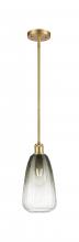 Innovations Lighting 516-1S-SG-G480-6SL - Brookhaven Almond - 1 Light - 6 inch - Satin Gold - Stem hung - Mini Pendant