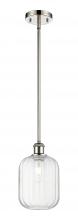 Innovations Lighting 516-1S-SN-G460-7CL - Preston Cylinder - 1 Light - 7 inch - Brushed Satin Nickel - Stem hung - Mini Pendant
