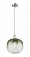Innovations Lighting 516-1S-SN-G481-10SL - Brookhaven Sphere - 1 Light - 11 inch - Brushed Satin Nickel - Stem hung - Mini Pendant