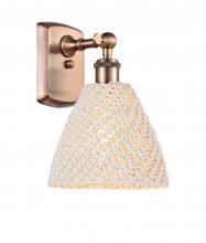 Innovations Lighting 516-1W-AC-NBD-75-NAT - Bristol Natural - 1 Light - 8 inch - Antique Copper - Sconce