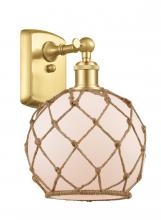 Innovations Lighting 516-1W-SG-G121-8RB - Farmhouse Rope - 1 Light - 8 inch - Satin Gold - Sconce