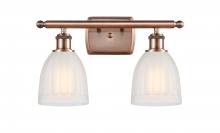 Innovations Lighting 516-2W-AC-G441 - Brookfield - 2 Light - 16 inch - Antique Copper - Bath Vanity Light