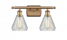 Innovations Lighting 516-2W-BB-G275 - Conesus - 2 Light - 16 inch - Brushed Brass - Bath Vanity Light