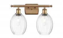 Innovations Lighting 516-2W-BB-G459-6CL - Preston Bulb - 2 Light - 16 inch - Brushed Brass - Bath Vanity Light