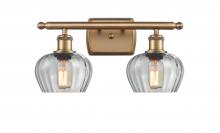 Innovations Lighting 516-2W-BB-G92 - Fenton - 2 Light - 17 inch - Brushed Brass - Bath Vanity Light