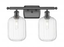 Innovations Lighting 516-2W-OB-G460-7CL - Preston Cylinder - 2 Light - 17 inch - Oil Rubbed Bronze - Bath Vanity Light