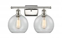 Innovations Lighting 516-2W-PN-G122 - Athens - 2 Light - 18 inch - Polished Nickel - Bath Vanity Light