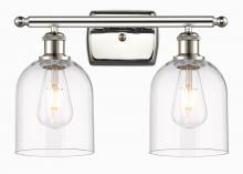Innovations Lighting 516-2W-PN-G558-6CL - Bella - 2 Light - 16 inch - Polished Nickel - Bath Vanity Light