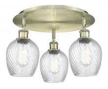 Innovations Lighting 516-3C-AB-G292 - Salina - 3 Light - 18 inch - Antique Brass - Semi-Flush Mount