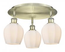 Innovations Lighting 516-3C-AB-G461-6 - Norfolk - 3 Light - 18 inch - Antique Brass - Semi-Flush Mount