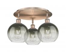 Innovations Lighting 516-3C-AC-G483-8SL - Brookhaven Globe - 3 Light - 20 inch - Antique Copper - Semi-Flush Mount