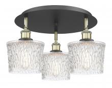Innovations Lighting 516-3C-BAB-G402 - Niagara - 3 Light - 18 inch - Black Antique Brass - Semi-Flush Mount