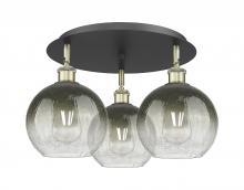 Innovations Lighting 516-3C-BAB-G483-8SL - Brookhaven Globe - 3 Light - 20 inch - Black Antique Brass - Semi-Flush Mount