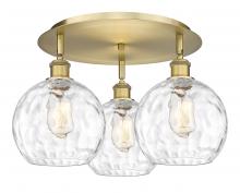 Innovations Lighting 516-3C-BB-G1215-8 - Athens Water Glass - 3 Light - 20 inch - Brushed Brass - Semi-Flush Mount
