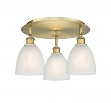 Innovations Lighting 516-3C-BB-G381 - Castile - 3 Light - 18 inch - Brushed Brass - Semi-Flush Mount