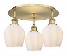 Innovations Lighting 516-3C-BB-G461-6 - Norfolk - 3 Light - 18 inch - Brushed Brass - Semi-Flush Mount