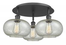 Innovations Lighting 516-3C-BK-G249 - Gorham - 3 Light - 21 inch - Matte Black - Semi-Flush Mount