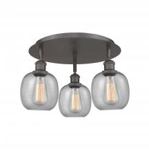 Innovations Lighting 516-3C-OB-G104 - Belfast - 3 Light - 18 inch - Oil Rubbed Bronze - Semi-Flush Mount