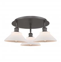 Innovations Lighting 516-3C-OB-G131 - Orwell - 3 Light - 20 inch - Oil Rubbed Bronze - Semi-Flush Mount