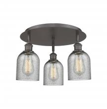 Innovations Lighting 516-3C-OB-G257 - Caledonia - 3 Light - 17 inch - Oil Rubbed Bronze - Semi-Flush Mount