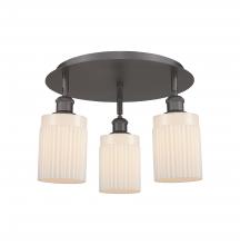 Innovations Lighting 516-3C-OB-G341 - Hadley - 3 Light - 16 inch - Oil Rubbed Bronze - Semi-Flush Mount