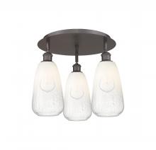 Innovations Lighting 516-3C-OB-G480-6OP - Brookhaven Almond - 3 Light - 18 inch - Oil Rubbed Bronze - Semi-Flush Mount