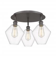 Innovations Lighting 516-3C-OB-G652-8 - Cindyrella - 3 Light - 20 inch - Oil Rubbed Bronze - Semi-Flush Mount