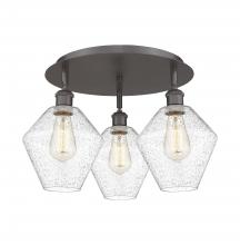 Innovations Lighting 516-3C-OB-G654-8 - Cindyrella - 3 Light - 20 inch - Oil Rubbed Bronze - Semi-Flush Mount