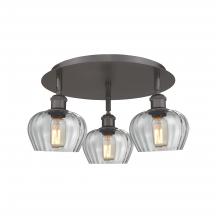 Innovations Lighting 516-3C-OB-G92 - Fenton - 3 Light - 18 inch - Oil Rubbed Bronze - Semi-Flush Mount