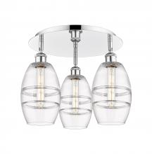 Innovations Lighting 516-3C-PC-G557-6CL - Vaz - 3 Light - 18 inch - Polished Chrome - Semi-Flush Mount