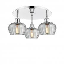 Innovations Lighting 516-3C-PC-G92 - Fenton - 3 Light - 18 inch - Polished Chrome - Semi-Flush Mount