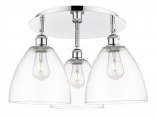Innovations Lighting 516-3C-PC-GBD-92 - Bristol - 3 Light - 21 inch - Polished Chrome - Semi-Flush Mount