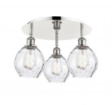 Innovations Lighting 516-3C-PN-G362 - Waverly - 3 Light - 18 inch - Polished Nickel - Semi-Flush Mount