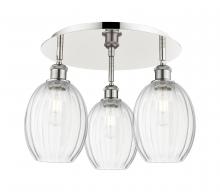 Innovations Lighting 516-3C-PN-G459-6CL - Preston Bulb - 3 Light - 18 inch - Polished Nickel - Semi-Flush Mount