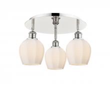 Innovations Lighting 516-3C-PN-G461-6 - Norfolk - 3 Light - 18 inch - Polished Nickel - Semi-Flush Mount