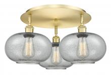 Innovations Lighting 516-3C-SG-G247 - Gorham - 3 Light - 21 inch - Satin Gold - Semi-Flush Mount