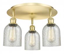 Innovations Lighting 516-3C-SG-G259 - Caledonia - 3 Light - 17 inch - Satin Gold - Semi-Flush Mount