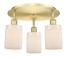 Innovations Lighting 516-3C-SG-G341 - Hadley - 3 Light - 16 inch - Satin Gold - Semi-Flush Mount