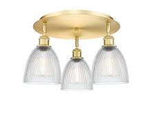 Innovations Lighting 516-3C-SG-G382 - Castile - 3 Light - 18 inch - Satin Gold - Semi-Flush Mount