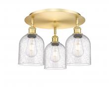 Innovations Lighting 516-3C-SG-G558-6SDY - Bella - 3 Light - 17 inch - Satin Gold - Semi-Flush Mount