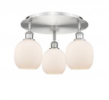 Innovations Lighting 516-3C-SN-G101 - Belfast - 3 Light - 18 inch - Satin Nickel - Semi-Flush Mount