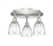 Innovations Lighting 516-3C-SN-G442 - Brookfield - 3 Light - 18 inch - Satin Nickel - Semi-Flush Mount