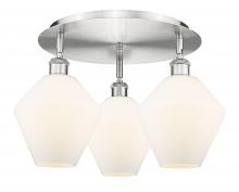 Innovations Lighting 516-3C-SN-G651-8 - Cindyrella - 3 Light - 20 inch - Satin Nickel - Semi-Flush Mount