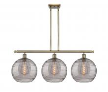 Innovations Lighting 516-3I-AB-G1213-12SM - Athens Deco Swirl - 3 Light - 39 inch - Antique Brass - Stem hung - Island Light