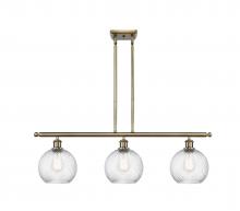 Innovations Lighting 516-3I-AB-G1214-8 - Twisted Swirl 3 Light Island Light part of the Ballston Collection