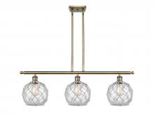 Innovations Lighting 516-3I-AB-G122-8RW - Farmhouse Rope - 3 Light - 36 inch - Antique Brass - Stem Hung - Island Light