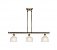 Innovations Lighting 516-3I-AB-G411 - Dayton - 3 Light - 36 inch - Antique Brass - Stem hung - Island Light
